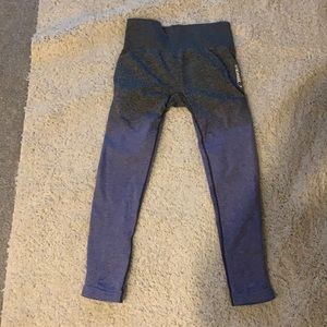 GYMSHARK GREY/BLUE LEGGINGS
